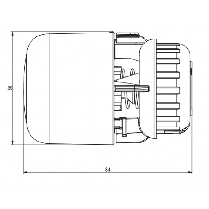 Термостатическая головка Danfoss Aero RA click (015G4594)