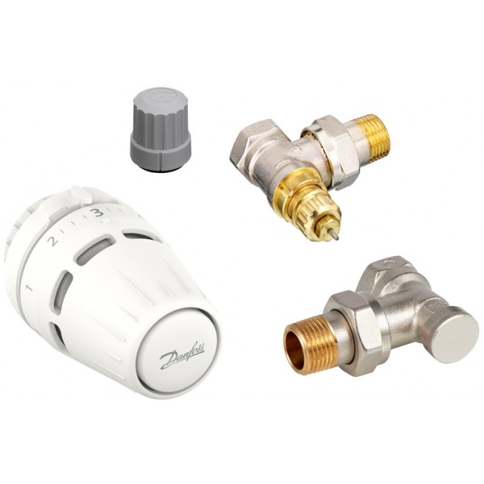 Термостатический угловой комплект Danfoss 015G5301