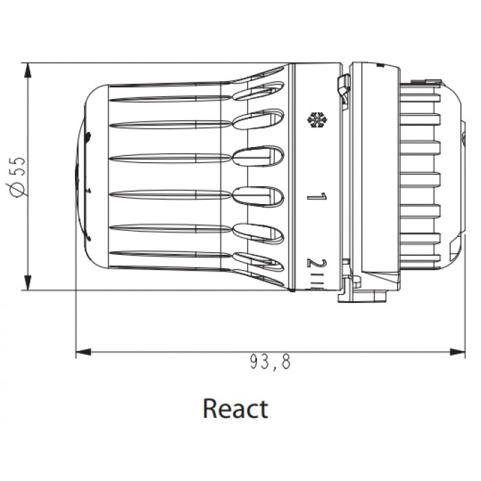 Комплект радіаторний прямий Danfoss 015G5348