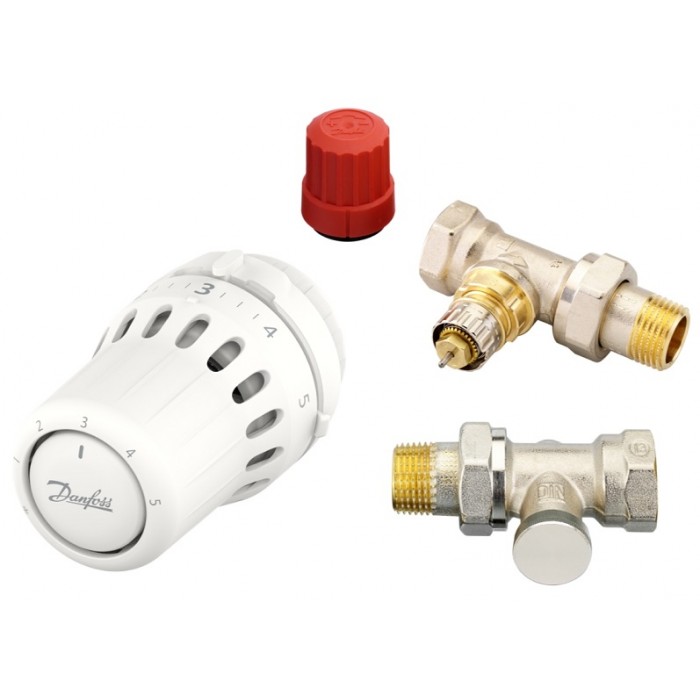 Комплект радіаторний прямий Danfoss 015G5348