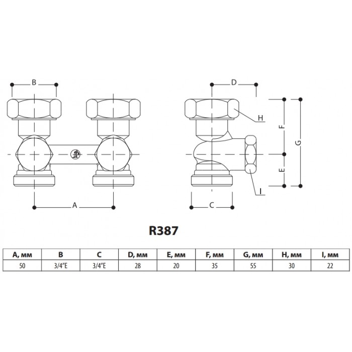 Узел нижнего подключения Giacomini 3/4х3/4" R387X002 прямой Узел нижнего подключения Giacomini 3/4х3/4" R387X002 прямой