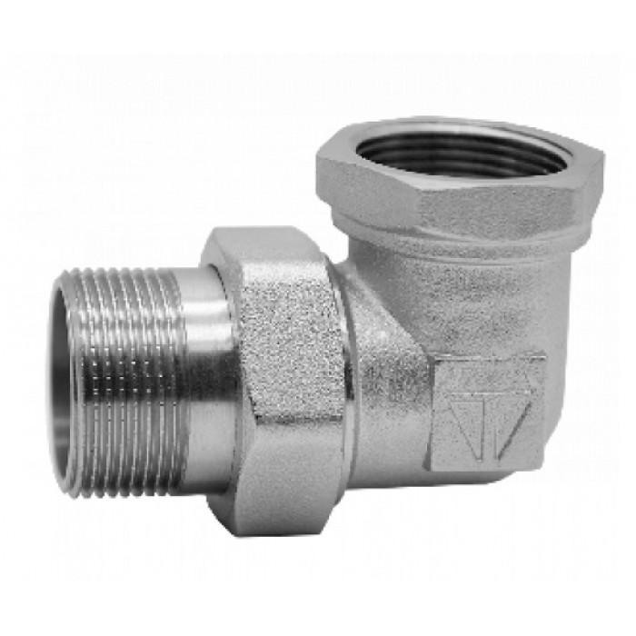 Згін-американка кутова HLV 3/4" нікель (110098.N.02)