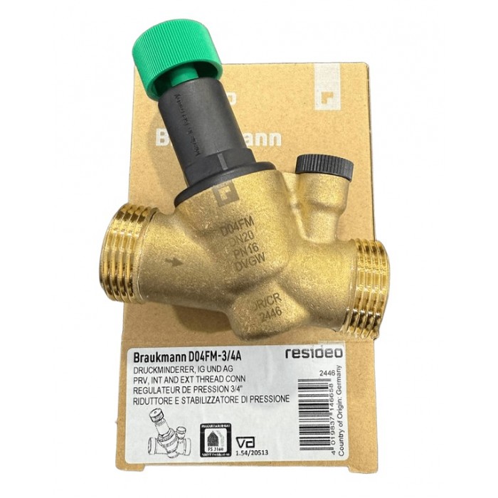 Редуктор давления Honeywell Resideo Braukmann D04FM-3/4A Редуктор давления Honeywell Resideo Braukmann D04FM-3/4A