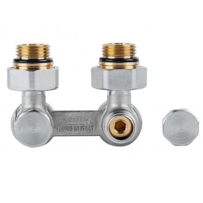 Вузол нижнього підключення ICMA №884 1/2х3/4" кутовий