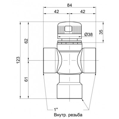 Термостатический смесительный клапан ICMA №149 30-60°С 1“