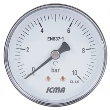 Манометр Icma № 243 D63 мм 0-10 бар 1/4"