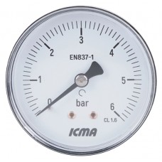 Манометр Icma № 243 D63 мм 0-6 бар 1/4"