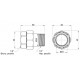 Американка ICMA №818 1/2" нікель Американка ICMA №818 1/2" нікель