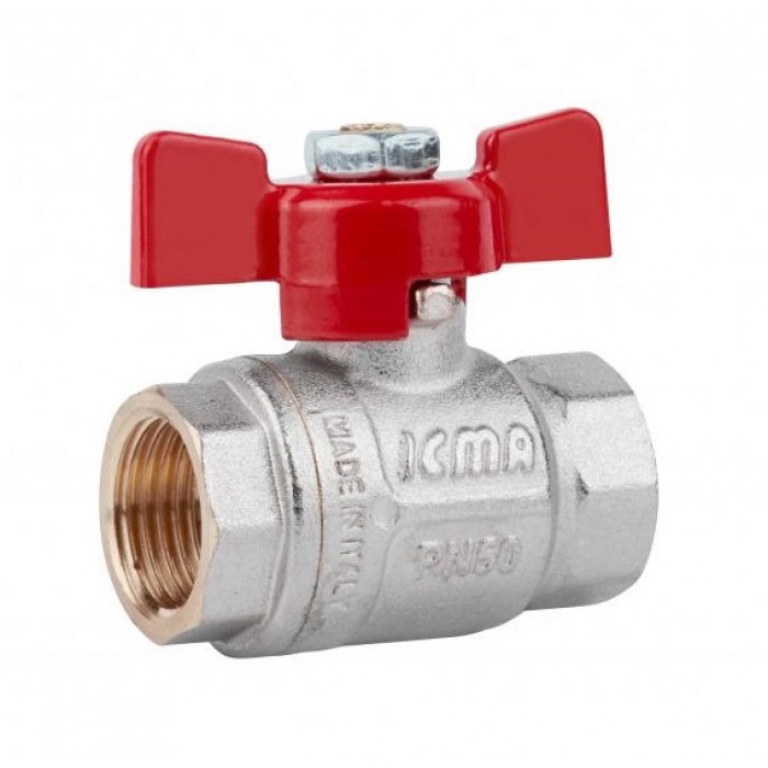 Кран кульовий ICMA 1/2" PN50 ВВ №349