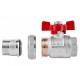 Кран кульовий ICMA 3/4" PN40 №347 з американкою Кран кульовий ICMA 3/4" PN40 №347 з американкою