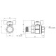 Кран кульовий ICMA 3/4" PN40 №347 з американкою Кран кульовий ICMA 3/4" PN40 №347 з американкою