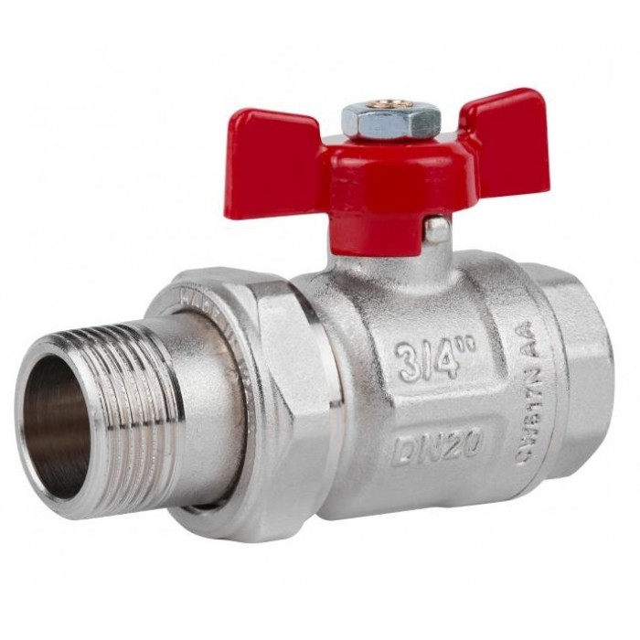 Кран кульовий ICMA 3/4" PN40 №347 з американкою