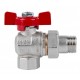 Кран угловой ICMA 1/2" FAR. ROSSA №361 с американкой