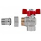 Кран угловой ICMA 1/2" FAR. ROSSA №361 с американкой