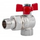 Кран угловой ICMA 1/2" FAR. ROSSA №361 с американкой