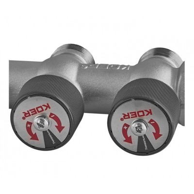 Коллектор для воды Koer KR.1128-3 - 3/4"x3/4 на 3 выхода (KR5872)