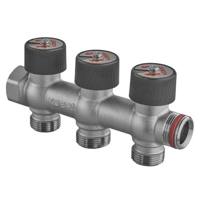 Коллектор для воды Koer KR.1128-3 - 3/4"x3/4 на 3 выхода (KR5872)