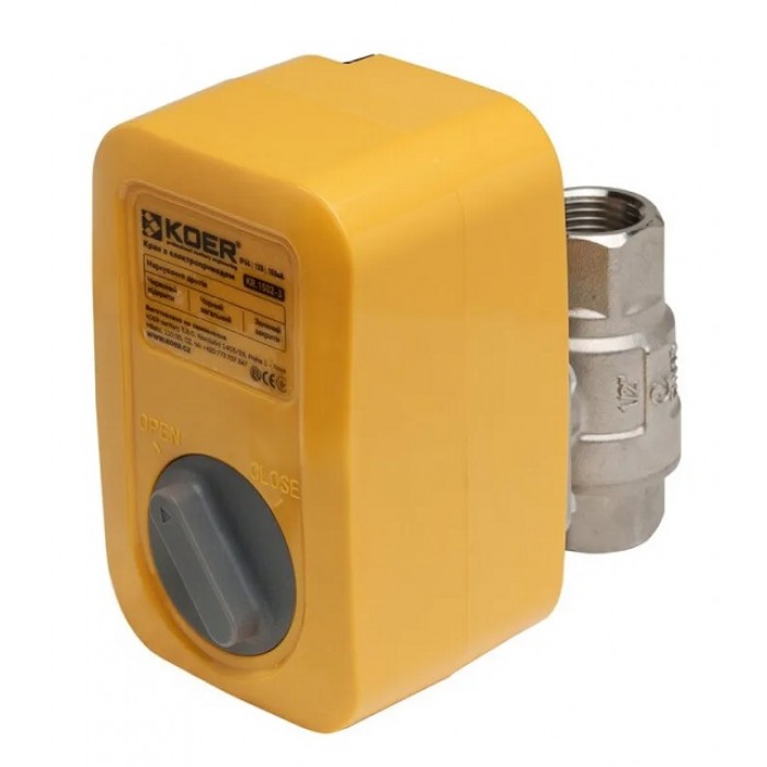 Кран с электроприводом Koer KR.S1502-3 12В SUS (KR5568) 1/2"