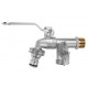 Кран кульовий для поливу подвійний MIRAYA 1/2x3/4" PN15 (105201)