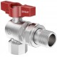 Кутовий кульовий кран з американкою MIRAYA 1/2" PN40 (104401)