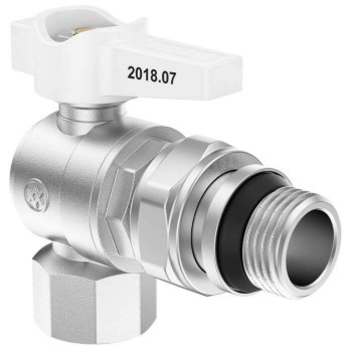 Кутовий кульовий кран з американкою MIRAYA 1/2" PN40 (104501)