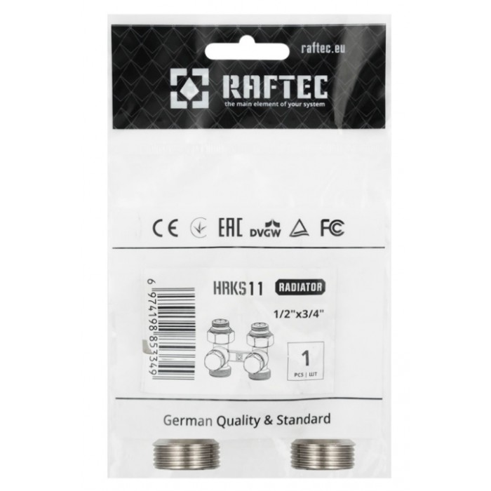 Вузол нижнього підключення Raftec 1/2х3/4" HRKS11 прямий Вузол нижнього підключення Raftec 1/2х3/4" HRKS11 прямий