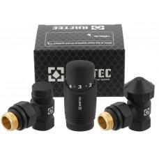 Комплект термостатичний кутовий Raftec BLACK 1/2" DKTU11-B