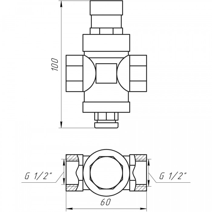 Редуктор тиску ITAP 1/2" 361 Редуктор тиску ITAP 1/2" 361