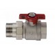 Кран кульовий RODA 1/2" PN50 з американкою