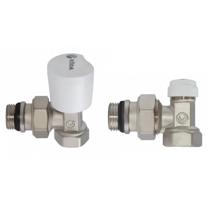 Комплект кутових радіаторних кранів RODA 1/2"