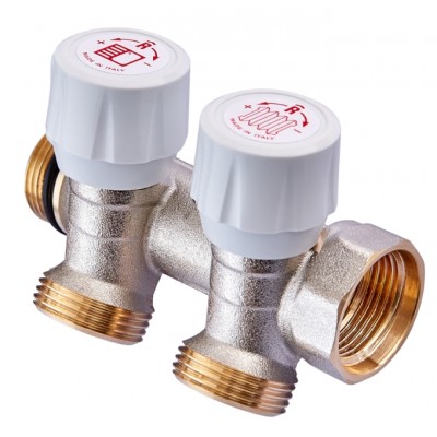 Коллектор для воды ROHO 3/4"x3/4 на 2 выхода RO0249
