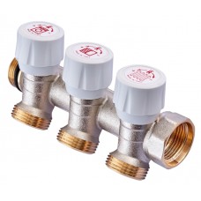 Колектор із регулюючими вентилями ROHO R809-03 3/4"x3/4" EK (RO0250) Колектор із регулюючими вентилями ROHO R809-03 3/4"x3/4" EK (RO0250)
