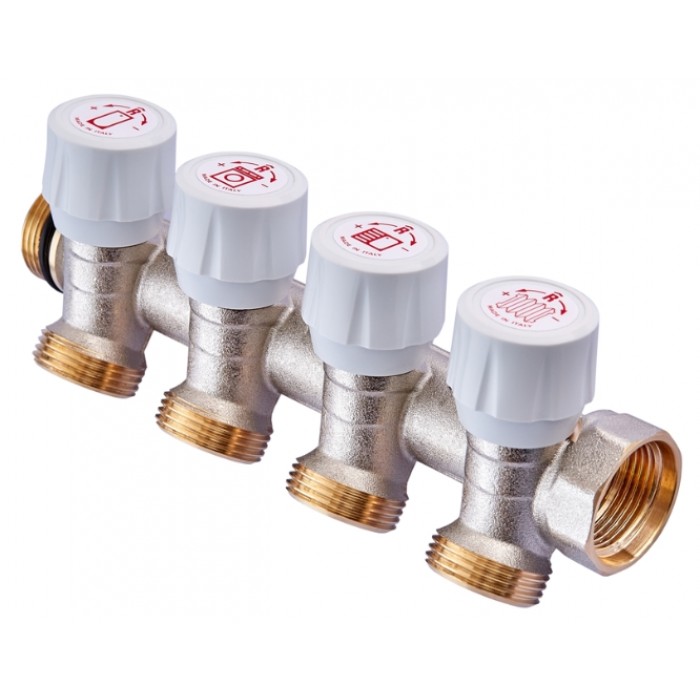 Колектор для води ROHO 3/4"х3/4" на 4 виходи RO0251
