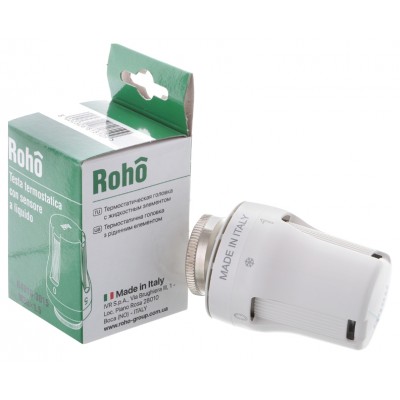 Комплект радиаторных кранов ROHO R5151-050K с термоголовкой