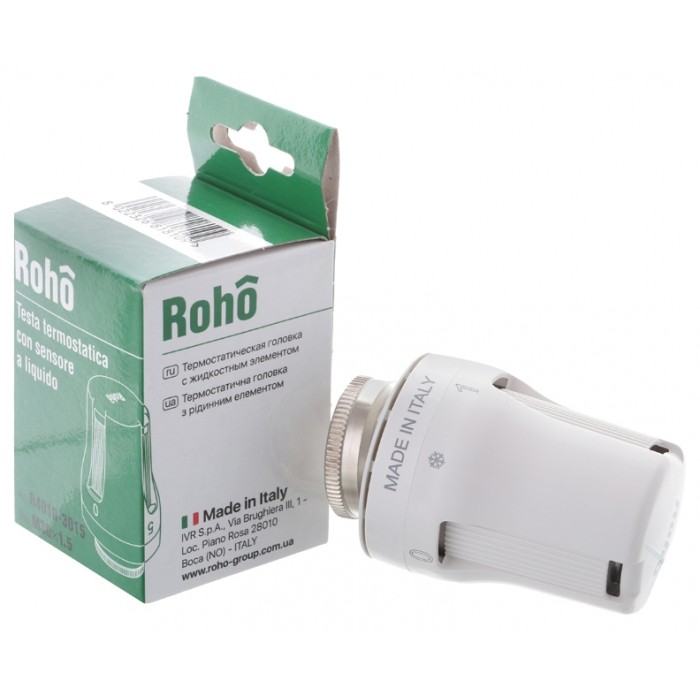 Комплект радіаторних кранів ROHO R5151-050K з термоголовкою Комплект радіаторних кранів ROHO R5151-050K з термоголовкою