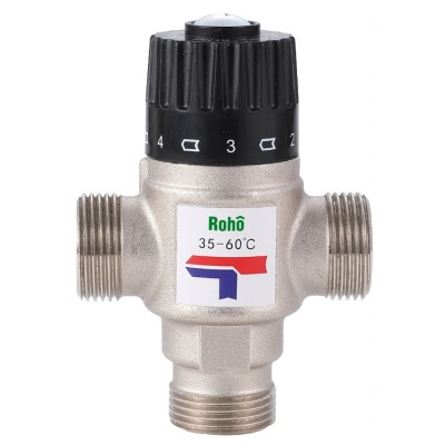 Термосмесительный клапан ROHO R1207-075 35-60°С 3/4“