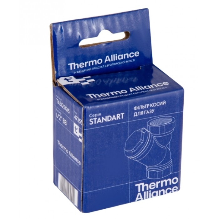 Фільтр для газу латунний Thermo Alliance Standart TAS125G15 1/2" Фільтр для газу латунний Thermo Alliance Standart TAS125G15 1/2"
