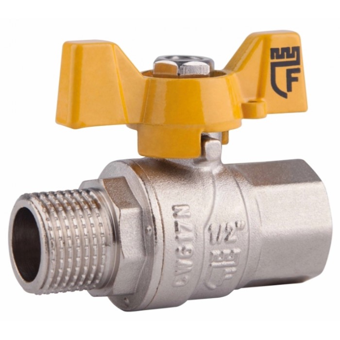Кран шаровый для газа Thermo Alliance Forte SF607G15 PN40 1/2" НВ 