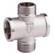 Крестовина латунная SD Forte SF355151 1/2" ВНВН никель