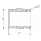 Муфта SD Forte SF35615 1/2" ВВ никель