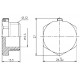 Заглушка SD Forte SF35315 1/2" НР никель