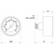 Манометр Thermo Alliance Standart SD1716B D50 мм 0-10 бар 1/4" заднее подключение