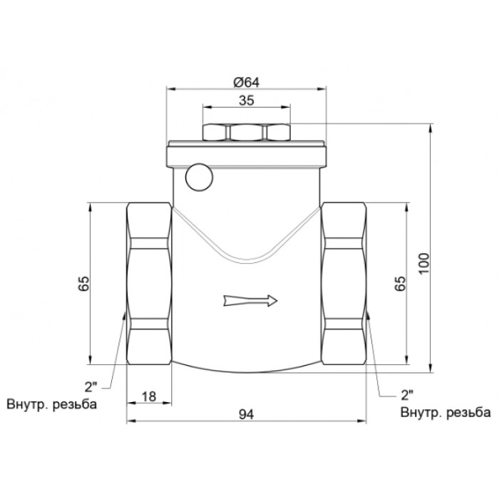 Пелюстковий зворотний клапан SD Plus SD242W50 2" Пелюстковий зворотний клапан SD Plus SD242W50 2"