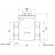 Пелюстковий зворотний клапан SD Plus SD242W50 2" Пелюстковий зворотний клапан SD Plus SD242W50 2"