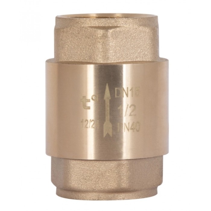 Обратный клапан Thermo Alliance Base 1/2" ВВ Slim TAB240W15S с латунным штоком