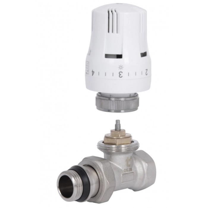 Комплект радиаторных кранов Thermo Alliance Standart SD353W15 с термоголовкой