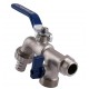 Кран кульовий для поливу подвійний SELBA PN25 1/2х3/4" SL4086