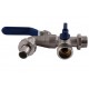 Кран кульовий для поливу подвійний SELBA PN25 1/2х3/4" SL4086