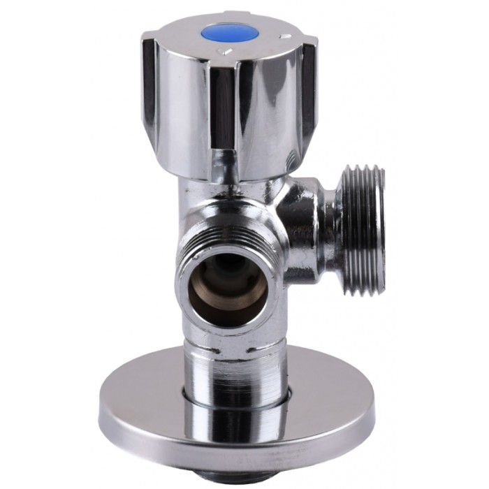 Приладовий кульовий подвійний кран SELBA 1/2"х1/2"х3/4" DOUBLE (SL1599)