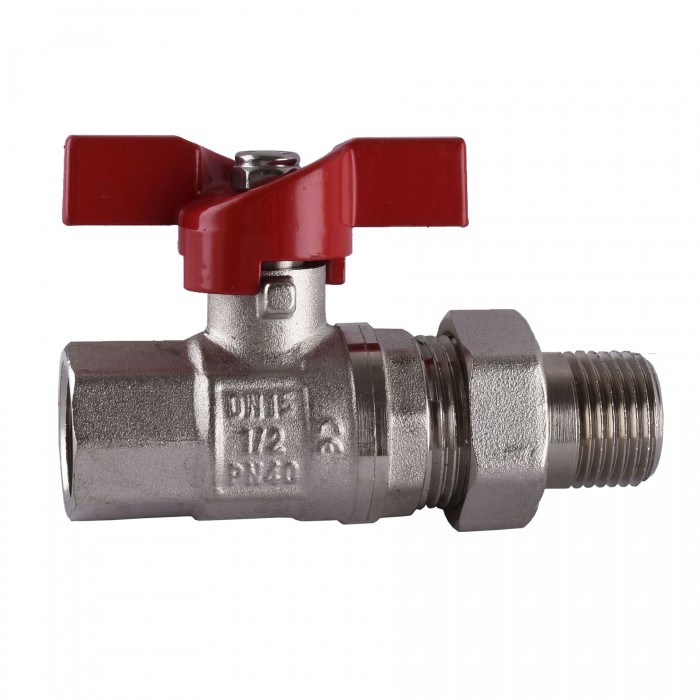 Кран кульовий SELBA PN40 1/2" з американкою